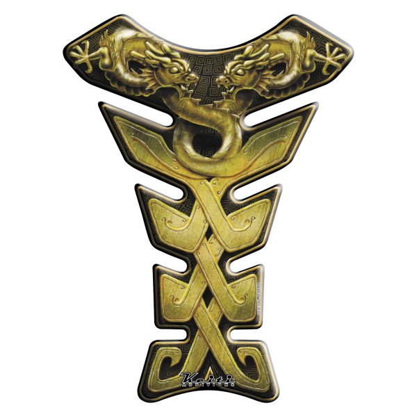 Keiti® - Twin Dragons Gold Tank Protector Pad