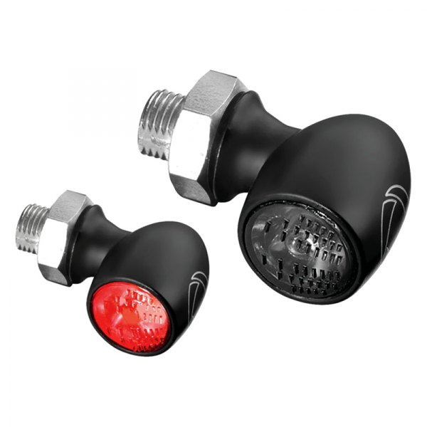 Kellermann® - Atto™ Series Black Rear Indicator Light with Smoke Lens