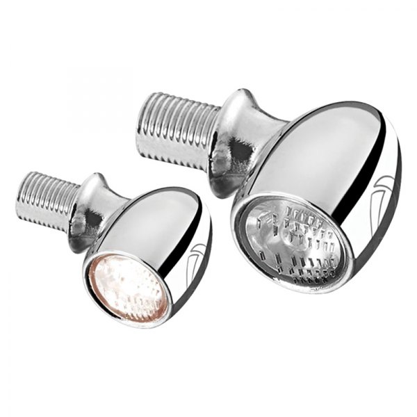 Kellermann® - Atto™ Series Chrome Front Indicator Light with Clear Lens