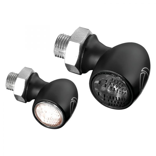 Kellermann® - Atto™ Series Satin Black Front Indicator Light with Smoke Lens