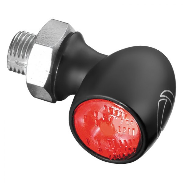 Kellermann® - Atto™ Series Satin Black Rear Indicator Light with Red Lens