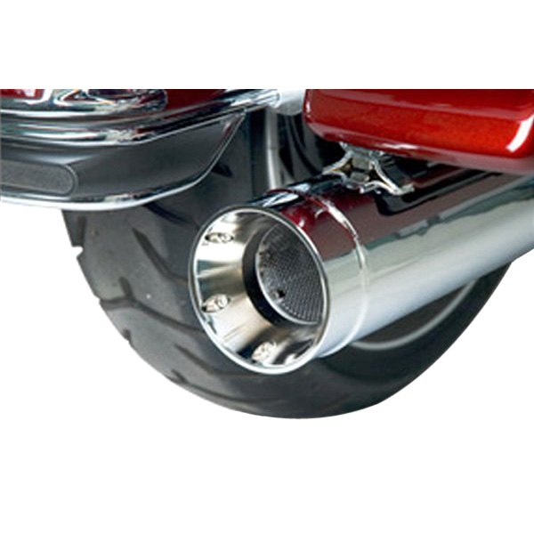  Kerker® - Stout Chrome Slip-On Muffler On Vehicle