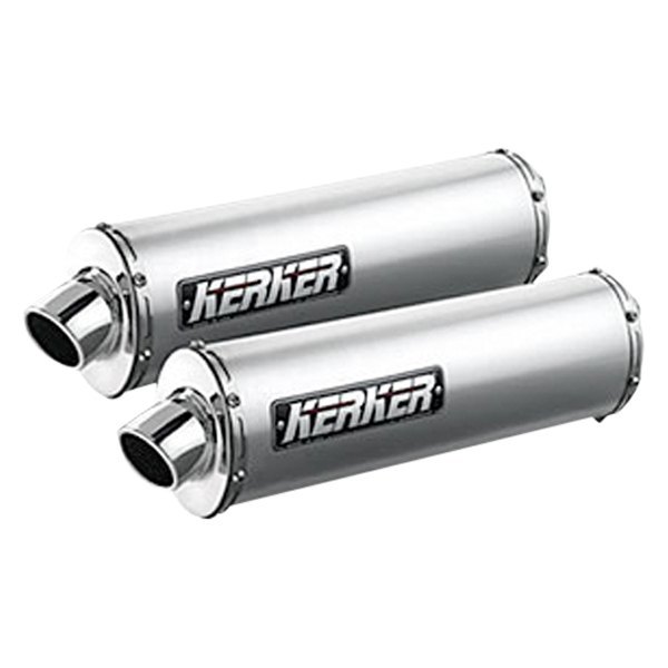 Kerker® - Sport Performance Series Brushed Aluminum Canister Muffler