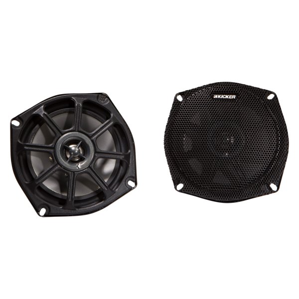 KICKER® - 5.25" Powersports 4-Ohm 2-Way 100W Coaxial Speakers