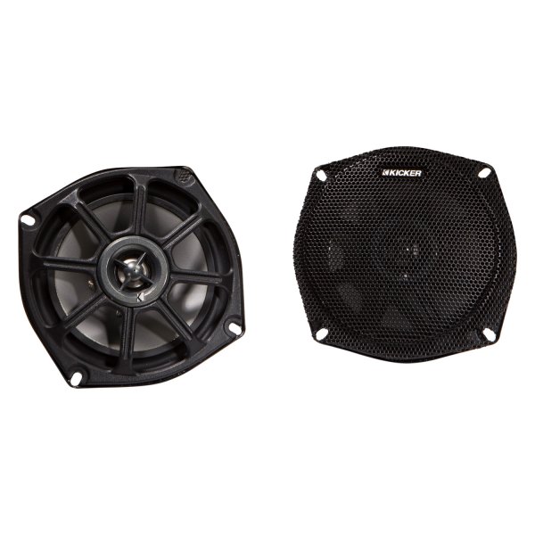 KICKER® - 5.25" Powersports 2-Ohm 2-Way 100W Coaxial Speakers