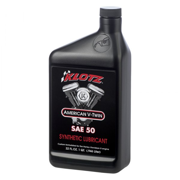 Klotz® - American V-Twin Straight Weight SAE 50W Synthetic Engine Lubricant, 1 Quart