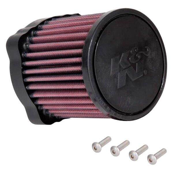 K&N® - Power Sport Round Red Air Filter (1" ID x 3.75" OD x 4.406" H)