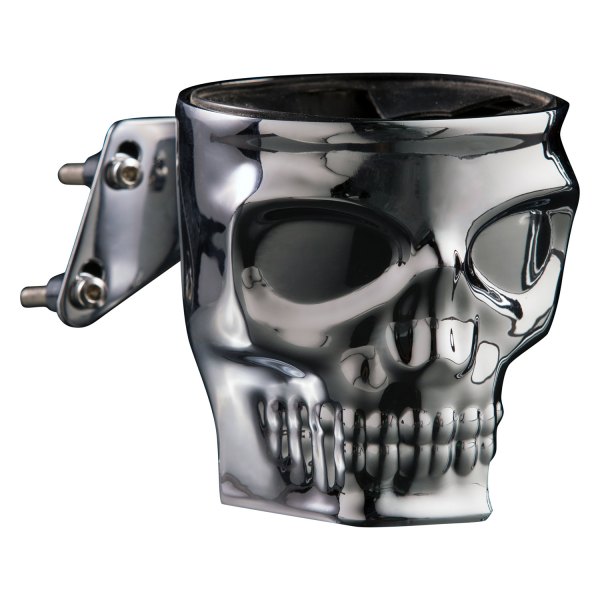  Kruzer Kaddy® - Kustom Kaddy Series Skull Style Chrome Cup Holder