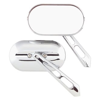 Kuryakyn® - Magnum™ Chrome Mirror Set with Flat Glass