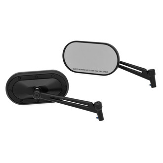 Kuryakyn® - Heavy Industry Satin Black Mirror Set