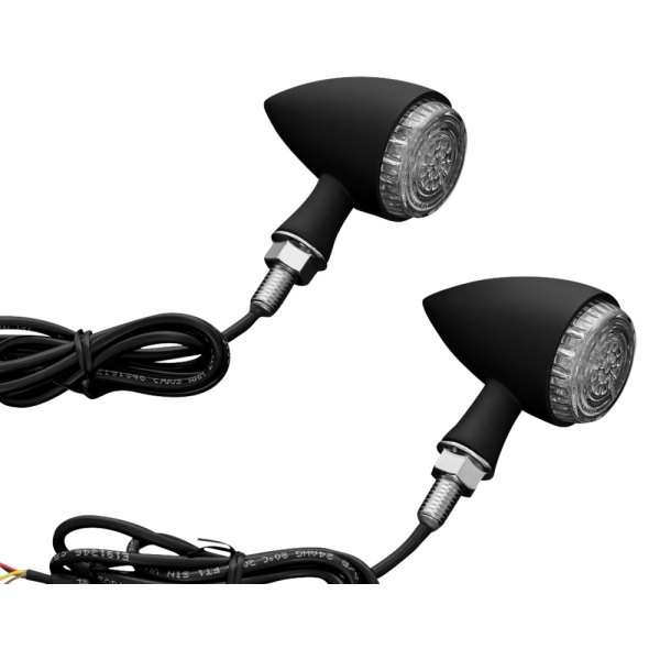 Kuryakyn® - Torpedo Black Front LED Turn Signal Lights