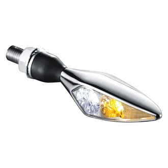 Kuryakyn® - Micro Rhombus PL Series Chrome Front Passenger Side Indicator Light