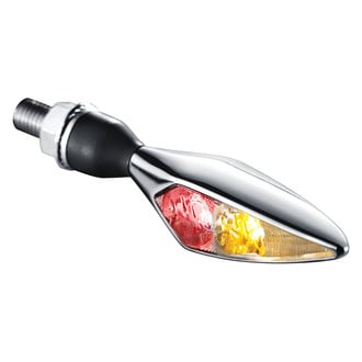 Kuryakyn® - Micro Rhombus DF Series Chrome Rear Driver Side Indicator Light