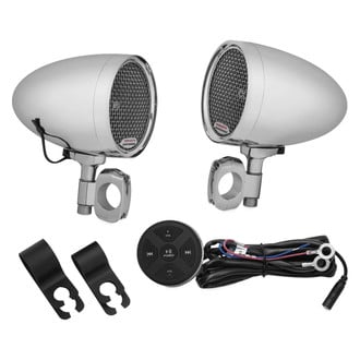 Kuryakyn® - Chrome Road Thunder® Speaker Pods & Bluetooth® Audio Controller