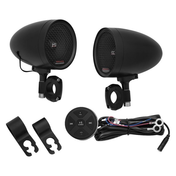 Kuryakyn® - Black Road Thunder® Speaker Pods & Bluetooth® Audio Controller