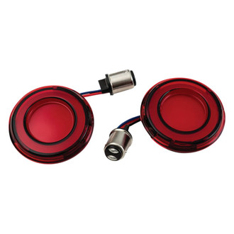 Kuryakyn® - Tracer Bullet Style Rear LED Turn Signal Lights with Red Lens