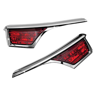 Kuryakyn® - Chrome LED Passenger Armrest Trim with Turn Signal Accents