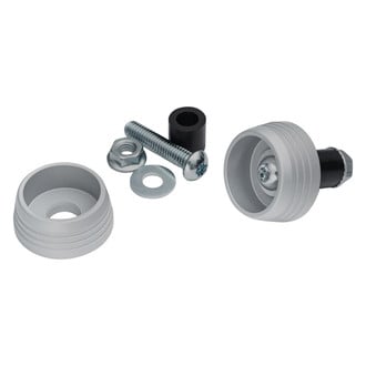 Kuryakyn® - Lodestar Silver Front Axle Sliders