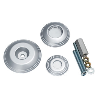 Kuryakyn® - Lodestar Silver Rear Axle Sliders