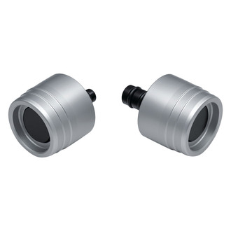 Kuryakyn® - Lodestar Silver Rear Axle Sliders