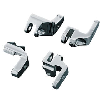 Kuryakyn® - Driver's Floorboard Relocation Brackets (Chrome)