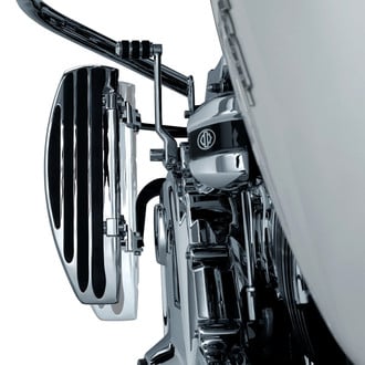 Kuryakyn® - Driver's Floorboard Relocation Brackets (Chrome)