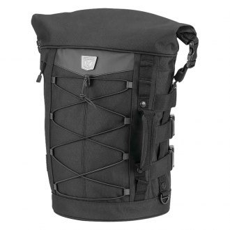 Kuryakyn 5222 XKursion XS Odyssey Motorcycle Travel Luggage: Weather  Resistant Seat/Trunk/Rack Bag with Sissy Bar Straps, Black