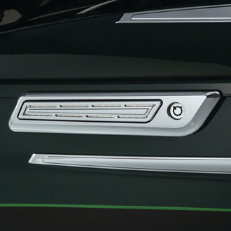Kuryakyn® - Satin Black Saddlebag Hinge Accents