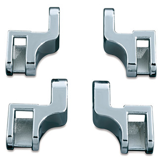 Kuryakyn® - Driver's Floorboard Relocation Brackets (Chrome)