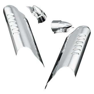 Kuryakyn® - Lower Chrome Leg Deflector Shields
