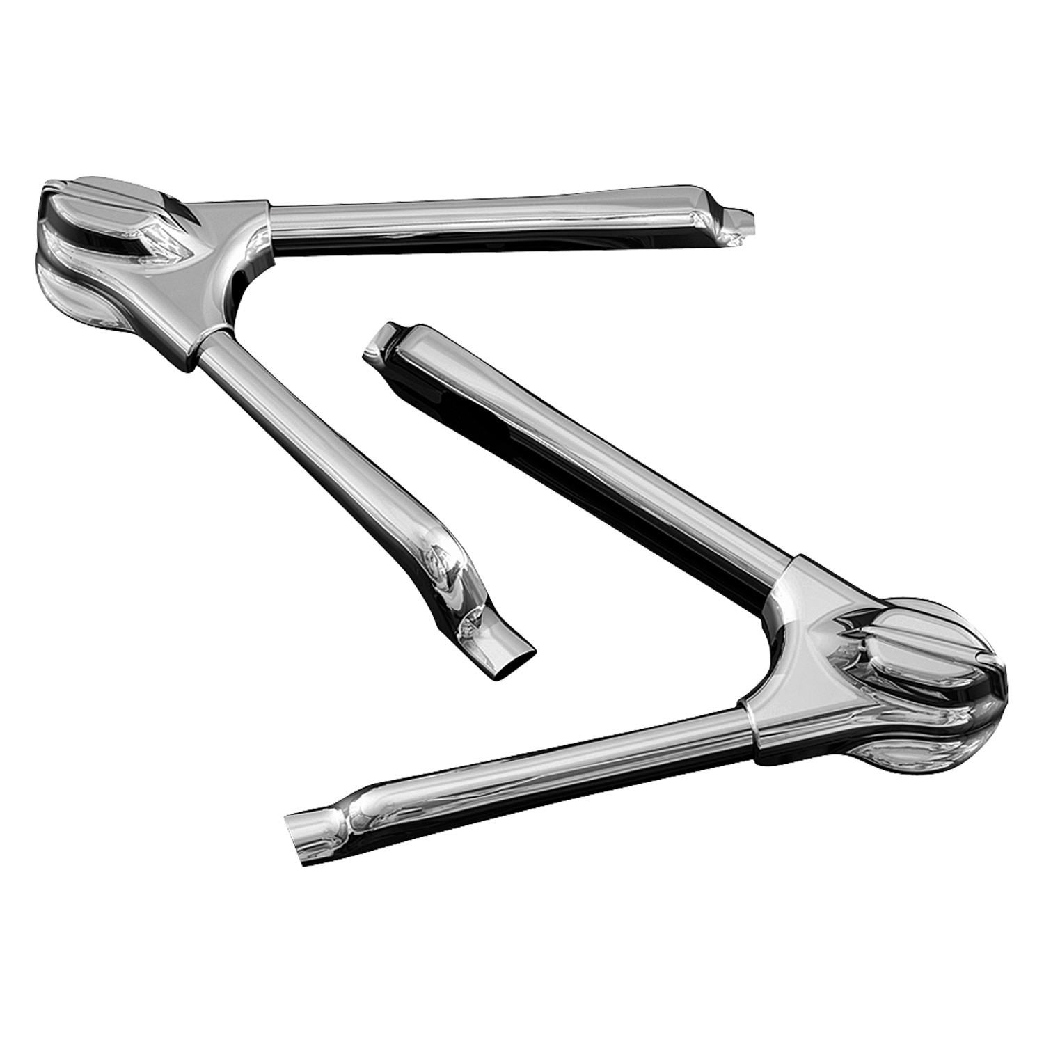 Harley Davidson Frame & Swingarm Covers - Chrome | MOTORCYCLEiD