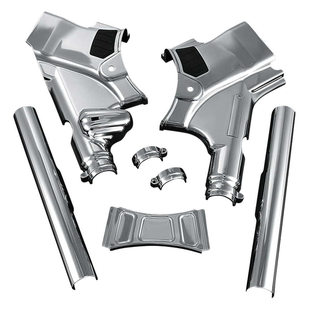 Kuryakyn® 7832 - Deluxe Chrome Neck Covers - MOTORCYCLEiD.com