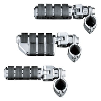 Kuryakyn® - Engine Guard or Frame Mount Dually ISO™ Foot Pegs (Chrome)
