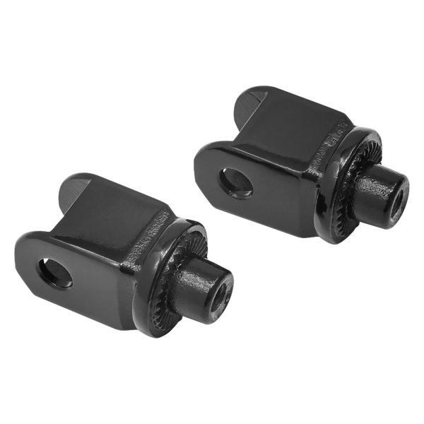 Kuryakyn® - Gloss Black Splined Foot Peg Adapters