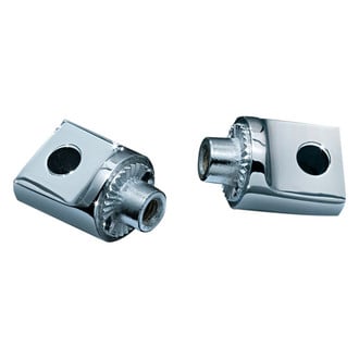 Kuryakyn® - Non-Pivoting Splined Front Male Mount Adapters (Chrome)