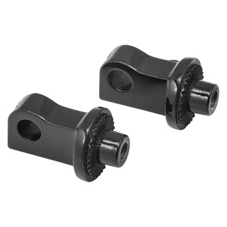Kuryakyn® - Splined Foot Peg Adapters (Gloss Black)