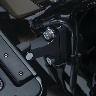 Kuryakyn® - Non-Pivoting Splined Rear Male Mount Adapters (Satin Black)