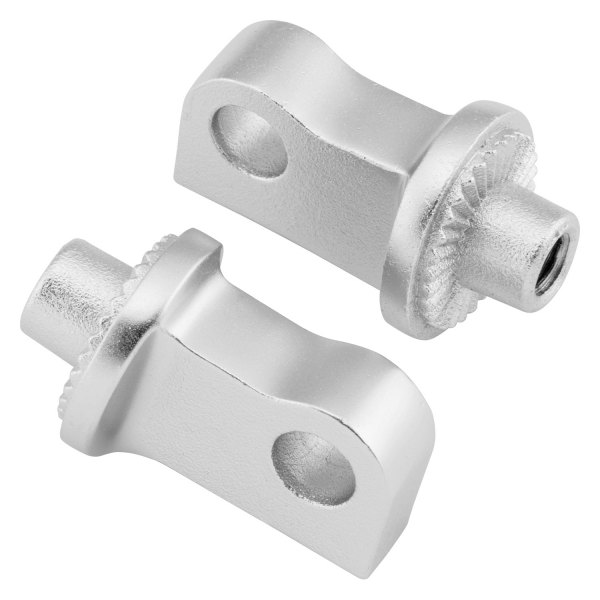 Kuryakyn® - Silver Splined Foot Peg Adapters