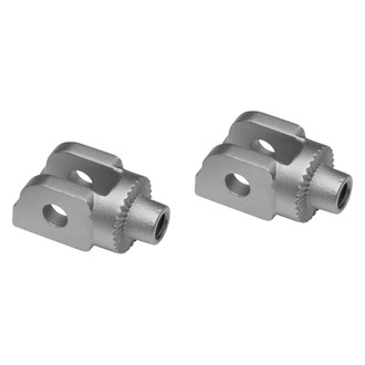Kuryakyn® - Silver Splined Foot Peg Adapters