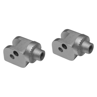 Kuryakyn® - Silver Splined Foot Peg Adapters