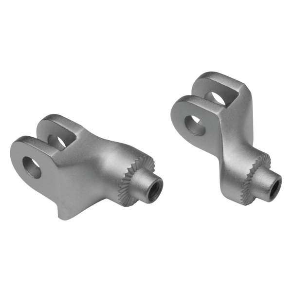 Kuryakyn® - Silver Splined Foot Peg Adapters