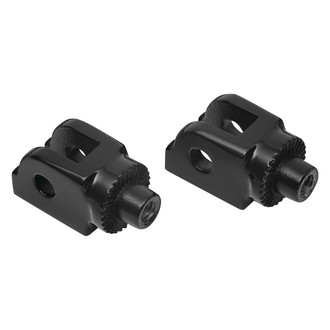 Kuryakyn® - Gloss Black Splined Driver's Foot Peg Adapters
