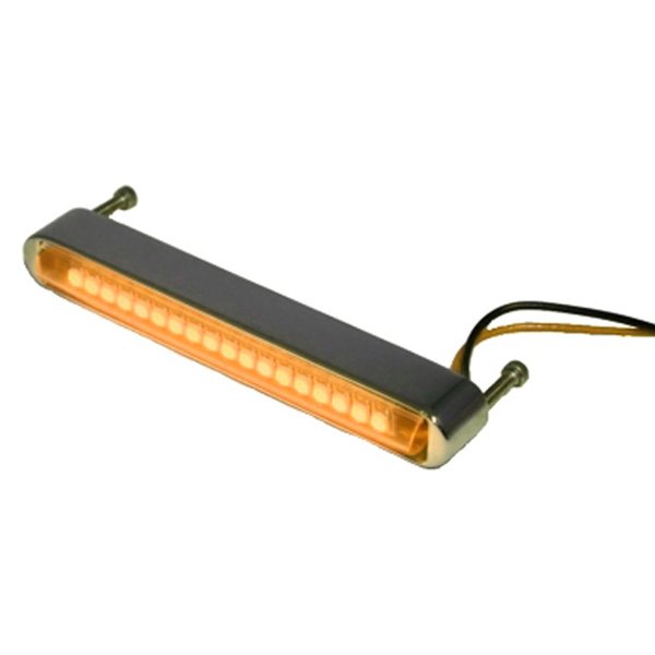 Lazer Star® - 4" BilletLED™ Amber Chrome LED Strip
