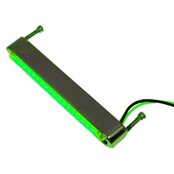  Lazer Star® - 4" BilletLED™ Green Chrome LED Strip