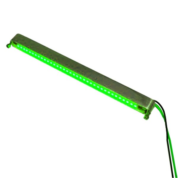  Lazer Star® - 4" BilletLED™ Green Chrome LED Strip