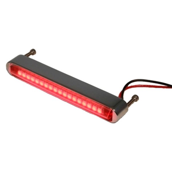  Lazer Star® - 4" BilletLED™ Red Chrome LED Strip
