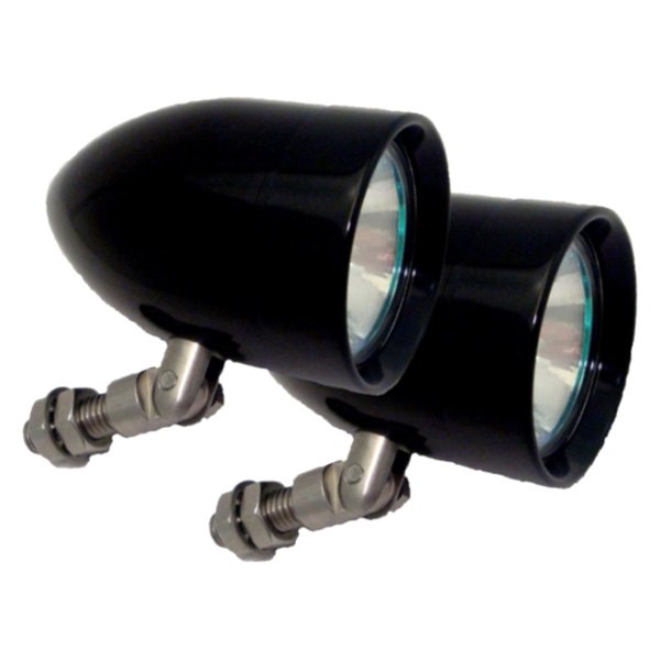 Lazer Star® - Bullet Series Pivot Mount 2.25" 2x100W Round Black Anodized Housing Flood Beam Lights