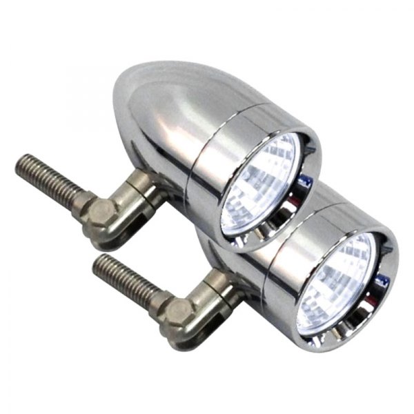 Lazer Star® - Micro B Series Pivot Mount 1.56" 2x35W Round Polished Housing Spot Beam Lights