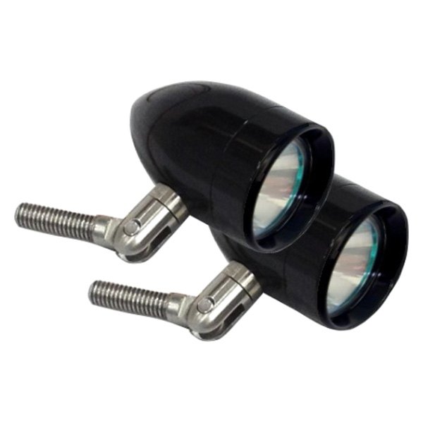 Lazer Star® - Micro B Series Pivot Mount 1.56" 2x35W Round Black Anodized Housing Spot Beam Lights
