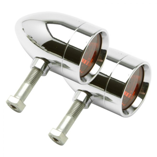 Lazer Star® - Micro B Series Bullet Style 1.5" Aluminum Rigid Turn Signal Lights with Amber Lenses